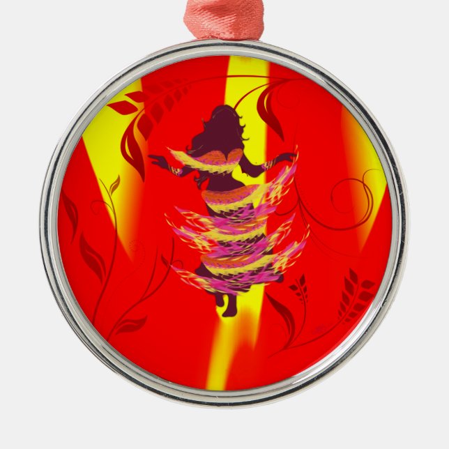 Ornamento De Metal Dancer *Rayjii* (Frente)
