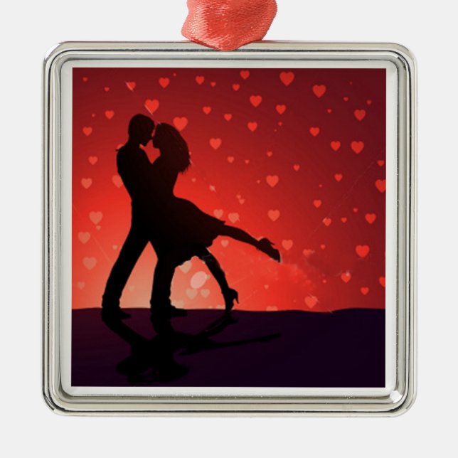 ORNAMENTO DE METAL DANCING CASAL ORNAMENT (Frente)