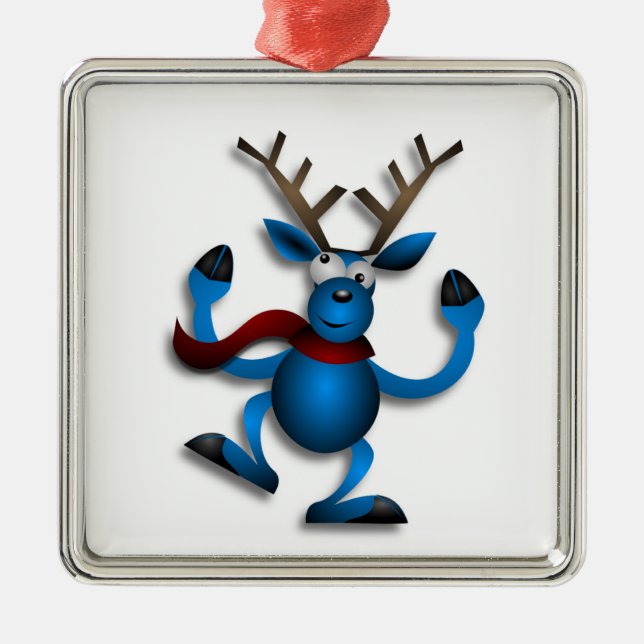 ORNAMENTO DE METAL DANCING REINDEER (Frente)