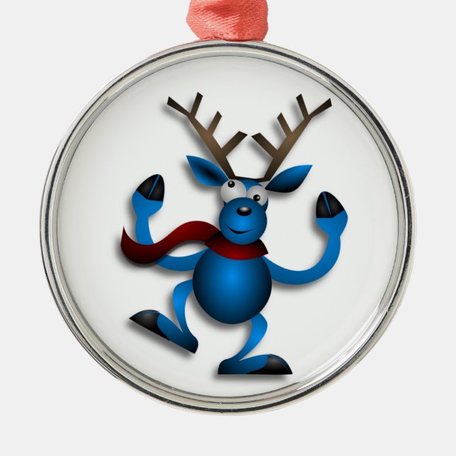 ORNAMENTO DE METAL DANCING REINDEER (Frente)