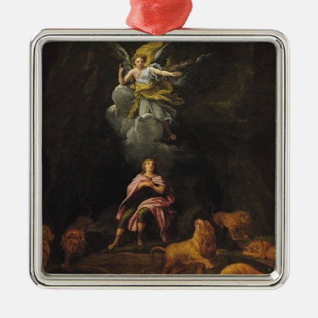 Ornamento De Metal Daniel no antro dos leões (Frente)