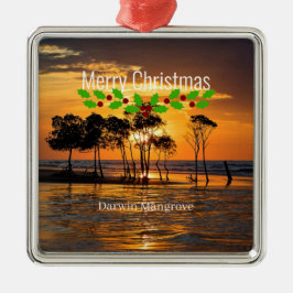 Ornamento De Metal Darwin mangrove, Feliz Natal