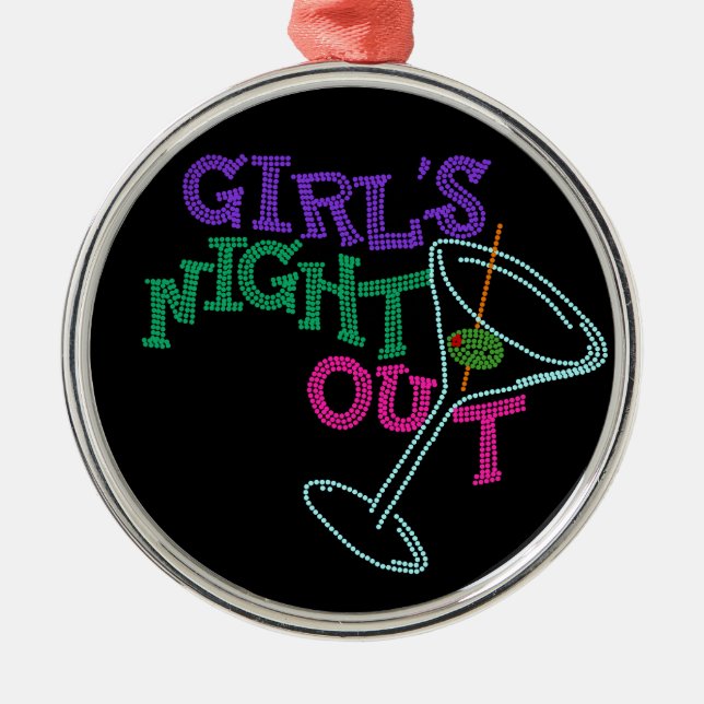ORNAMENTO DE METAL DAS MENINAS DA NOITE PRESENTES PARA FORA (Frente)