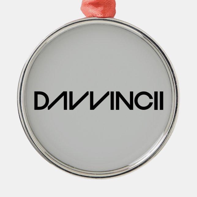 Ornamento De Metal Davvincii (Frente)