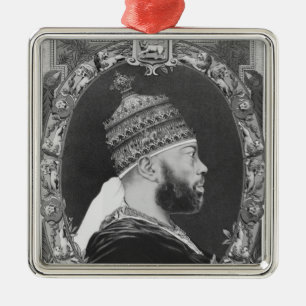 Ornamento De Metal de Etiópia, Menelik II