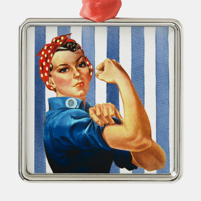 Ornamento de metal de potência feminina (Frente)