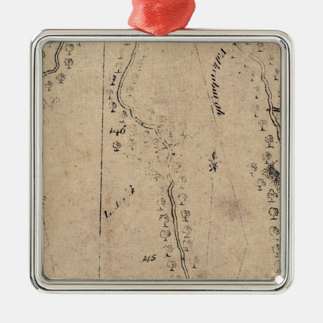 Ornamento De Metal De Poughkeepsie para Albany 25 (Frente)