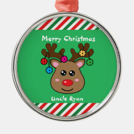 Ornamento De Metal 🎄 de Reindeers de Pickleball