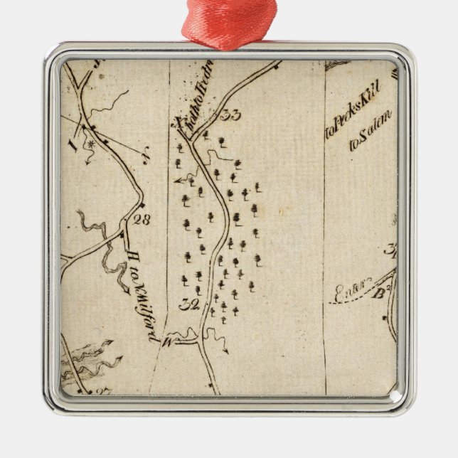 Ornamento De Metal De Stratford a Poughkeepsie 17 (Frente)