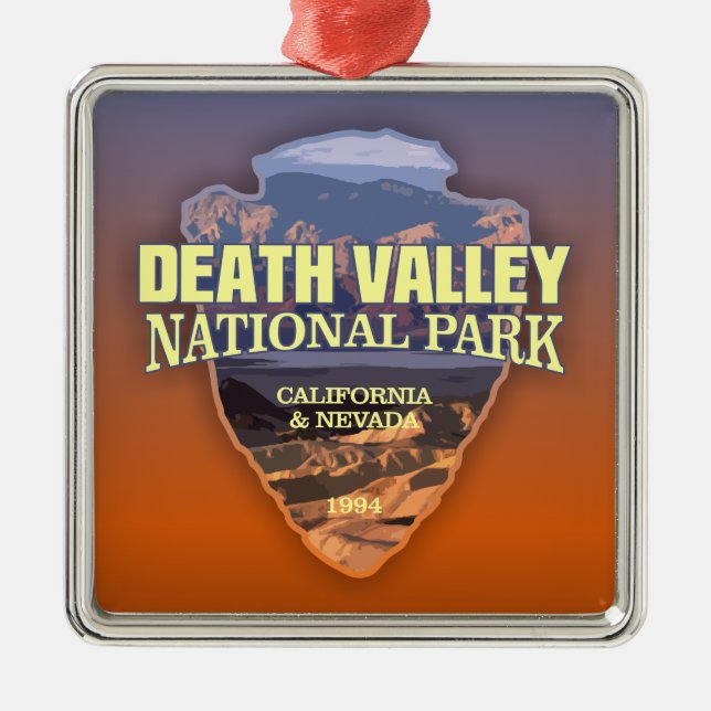 Ornamento De Metal Death Valley NP (arrowhead) (Frente)