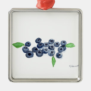 Ornamento De Metal Decoração da cozinha das frutas dos mirtilos