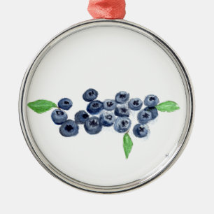 Ornamento De Metal Decoração da cozinha das frutas dos mirtilos