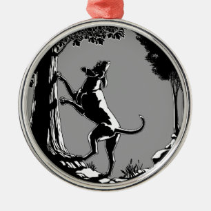 Ornamento De Metal Decoração de Arte Cão Caça-Cão Caça-Cão Ca