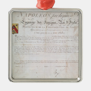 Ornamento De Metal Decreto da nobreza criado sob o primeiro