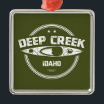 Ornamento De Metal Deep Creek Wild E Scenic River Idaho Kayaking<br><div class="desc">Deep Creek em Idaho é definido pelo canyon, extremamente malchado, de muros verticais que rodeia o riacho à medida que flui para a sua confluência com o rio Owyhee. O riacho é adequado para caiaques e canoas no início da primavera quando os fluxos chegam às centenas de pés cúbicos por...</div>
