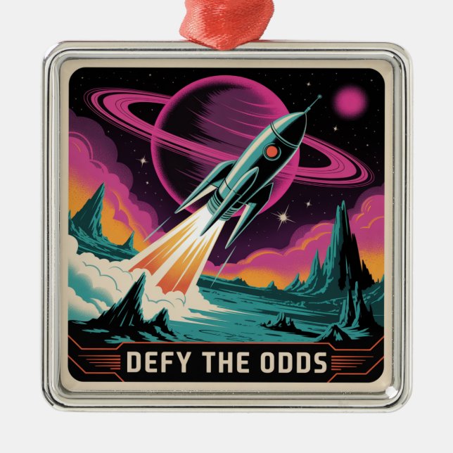 Ornamento De Metal Defy The Odds (Frente)