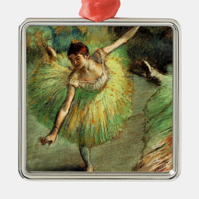 Ornamento De Metal Degas - Dancer Tilting, famosa pintura, (Frente)