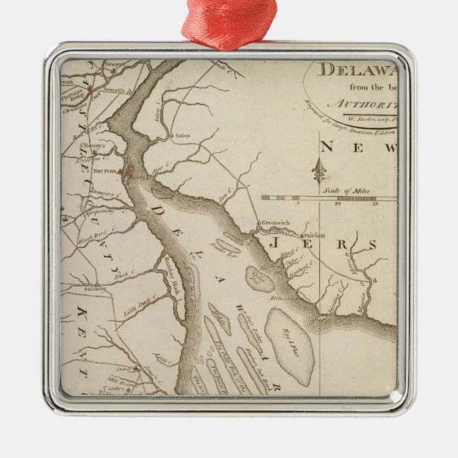 Ornamento De Metal Delaware 5 (Frente)
