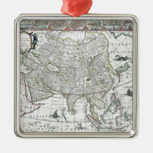 Ornamento De Metal Delineata do noviter de Ásia, 1617