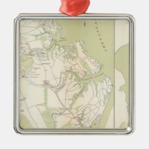 Ornamento De Metal Departamento de Virgínia, Yorktown a Williamsburg