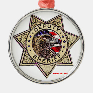 Ornamento De Metal Deputy_Sheriff_emboss