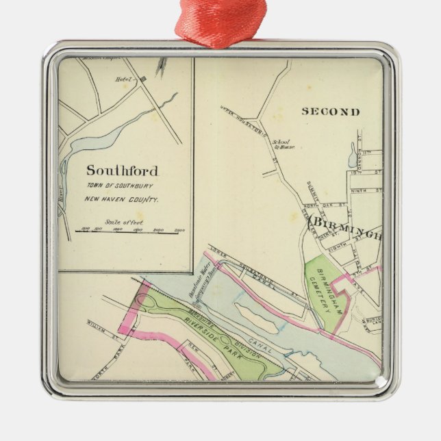 Ornamento De Metal Derby, Shelton (Frente)