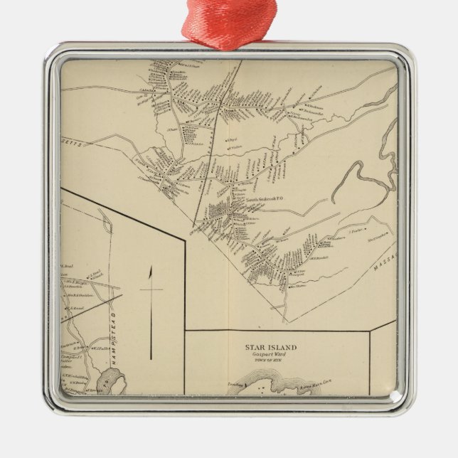 Ornamento De Metal Derry, Seabrook, Rye (Frente)