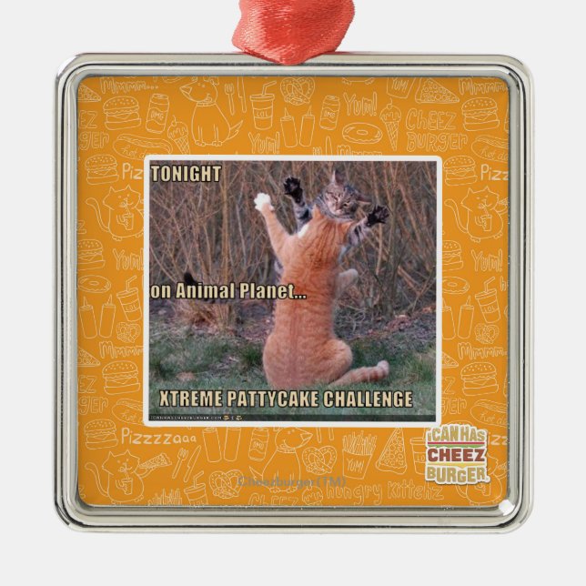 Ornamento De Metal Desafio de Xtreme PattyCake (Frente)