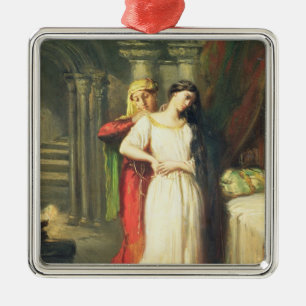 Ornamento De Metal Desdemona que aposenta-se a sua cama, 1849