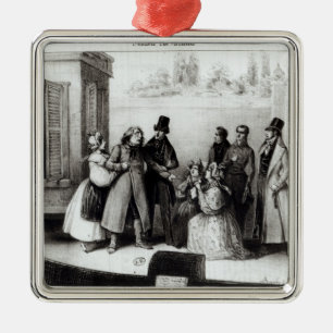 Ornamento De Metal Desempenho 'de Le Pere Goriot'