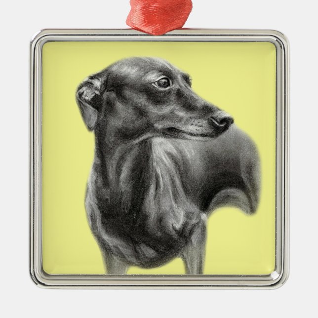 Ornamento De Metal Desenho de carvão vegetal (Frente)