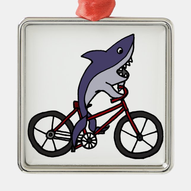 Ornamento De Metal Desenhos animados parvos da bicicleta da equitação (Frente)