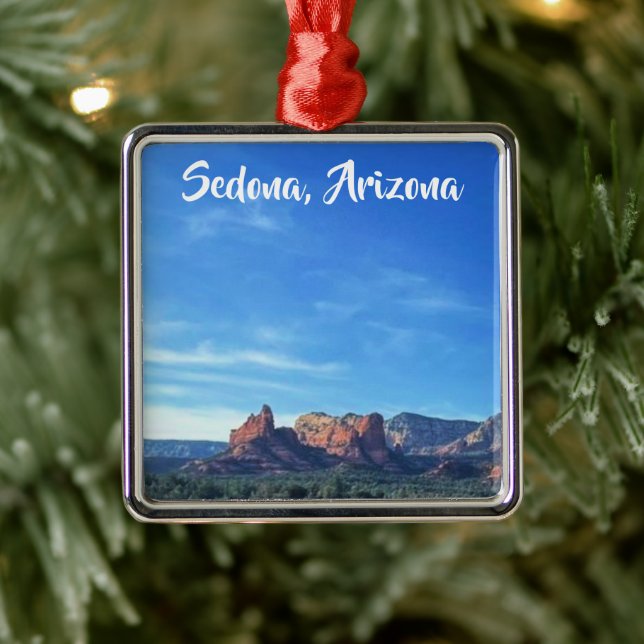 Ornamento De Metal Desert Sedona - Arizona personalizada (Árvore)