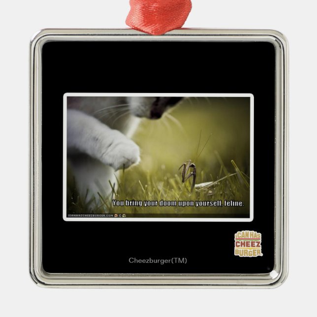 Ornamento De Metal Desgraça em cima do senhor mesmo (Frente)