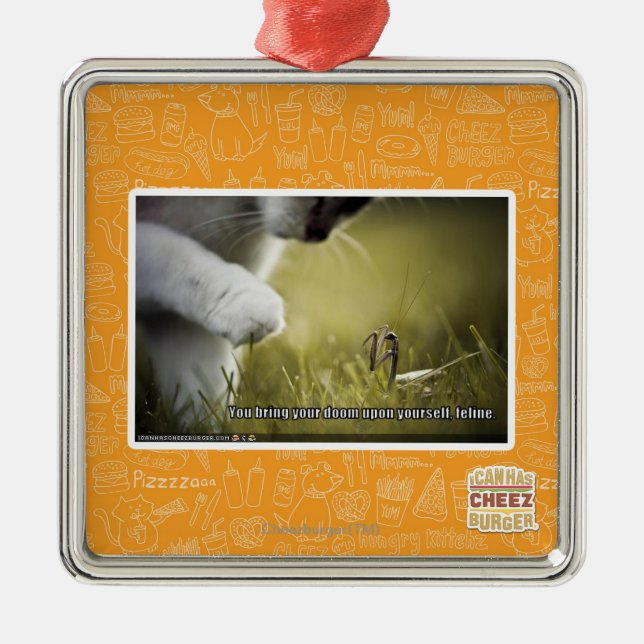 Ornamento De Metal Desgraça em cima do senhor mesmo (Frente)