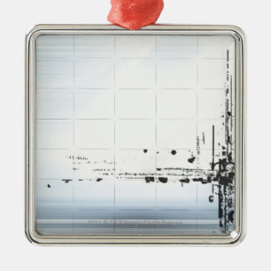 Ornamento De Metal Design abstrato na grade