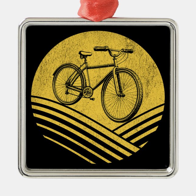 Ornamento De Metal Design de bicicleta (Frente)