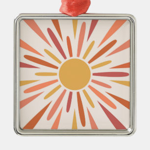 Ornamento De Metal Design de luz solar colorido