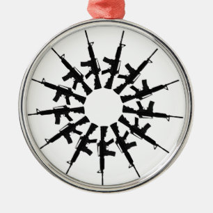 Ornamento De Metal Design do caleidoscópio da arma da arma AR-15