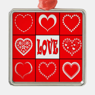 Ornamento De Metal Design do coração