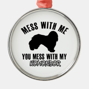 Ornamento De Metal design do komondor