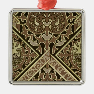 Ornamento De Metal Design eclesiástico do papel de parede do mosaico