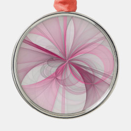 Ornamento De Metal Design Fractal de Cinza Abstrato moderno