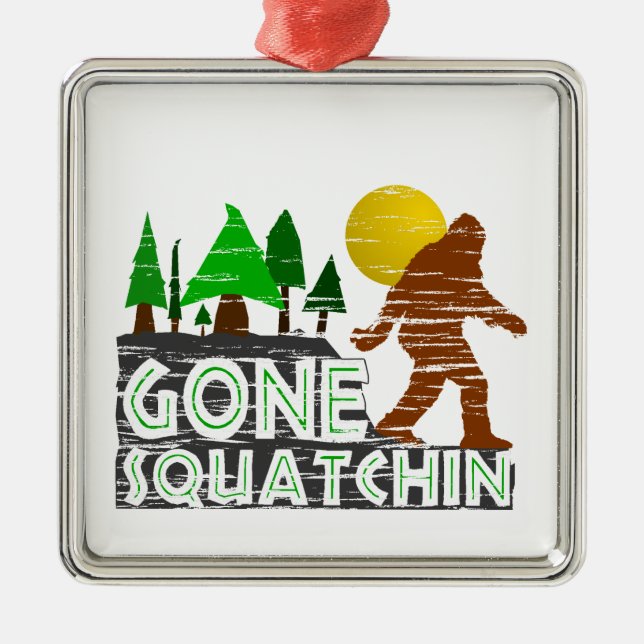 Ornamento De Metal Design ido original de Squatchin (Frente)