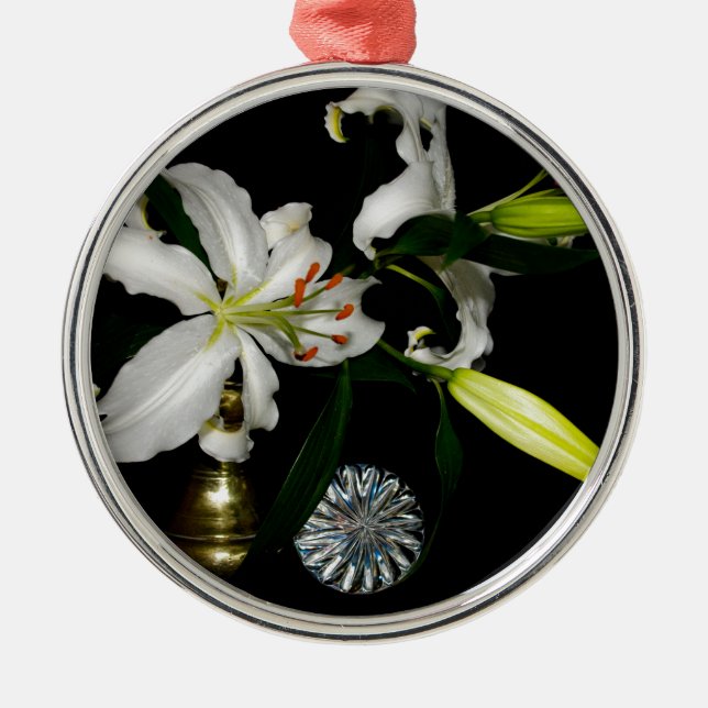 Ornamento De Metal Design irsh - Coleção de latas e flores (Frente)