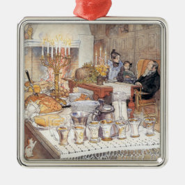 Ornamento De Metal Detalhe da Véspera de Natal (Natal Tradicional Sue