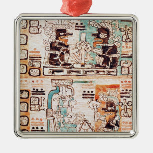 Ornamento De Metal Detalhe de um códice maia