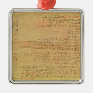 Ornamento De Metal Detalhe do papiro matemático de Rhind