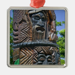 Ornamento De Metal Detalhe do polo totem Kanak, Noumea, Novo 2