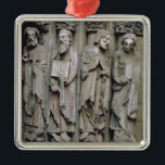 Ornamento De Metal Detalhe do Portico<br><div class="desc">Detalhe do Portico de la Gloria que descreve os apóstolos | pelo lugar mestre da arte de Mateo |: Catedral de St James,  Santiago a Dinamarca Compostela,  número de coleção espanhol da imagem do artista | da espanha |: XJL158486</div>